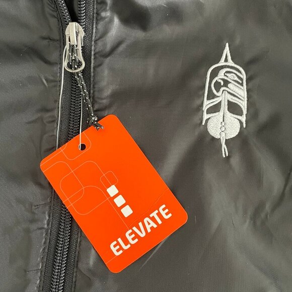Elevate W Darien Lightweight Full Zip Windbreaker Jacket w Hood Black Sz XS NWT - Picture 11 of 14